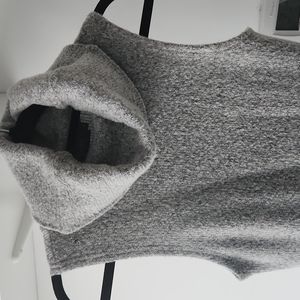 Winter Workwear Grey Sleeveless Dress